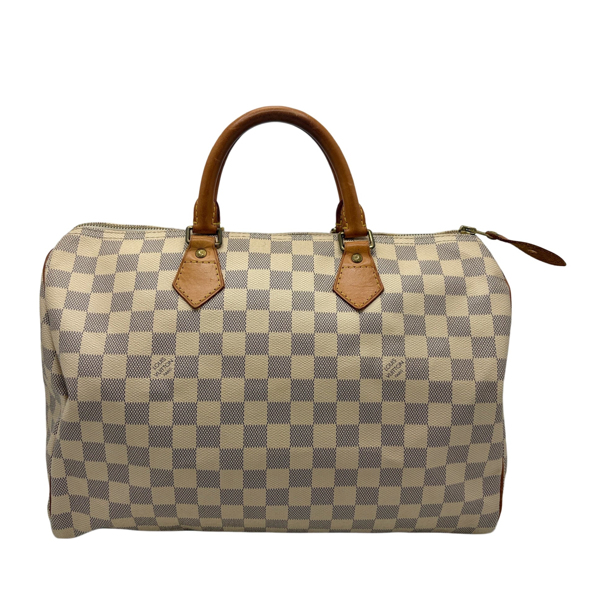 LOUIS VUITTON Damier Azur Speedy 30 Handbag Boston Bag