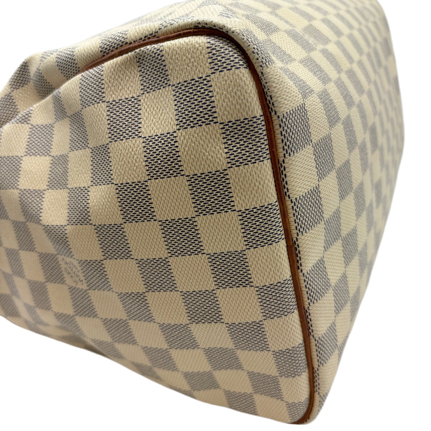 LOUIS VUITTON Damier Azur Speedy 30 Handbag Boston Bag