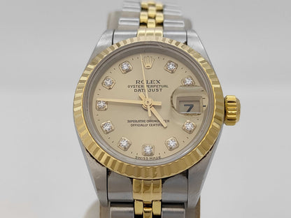 ROLEX 69173G T985762 Champagne Dial Jubilee Bracelet Unoperated Women's Watch