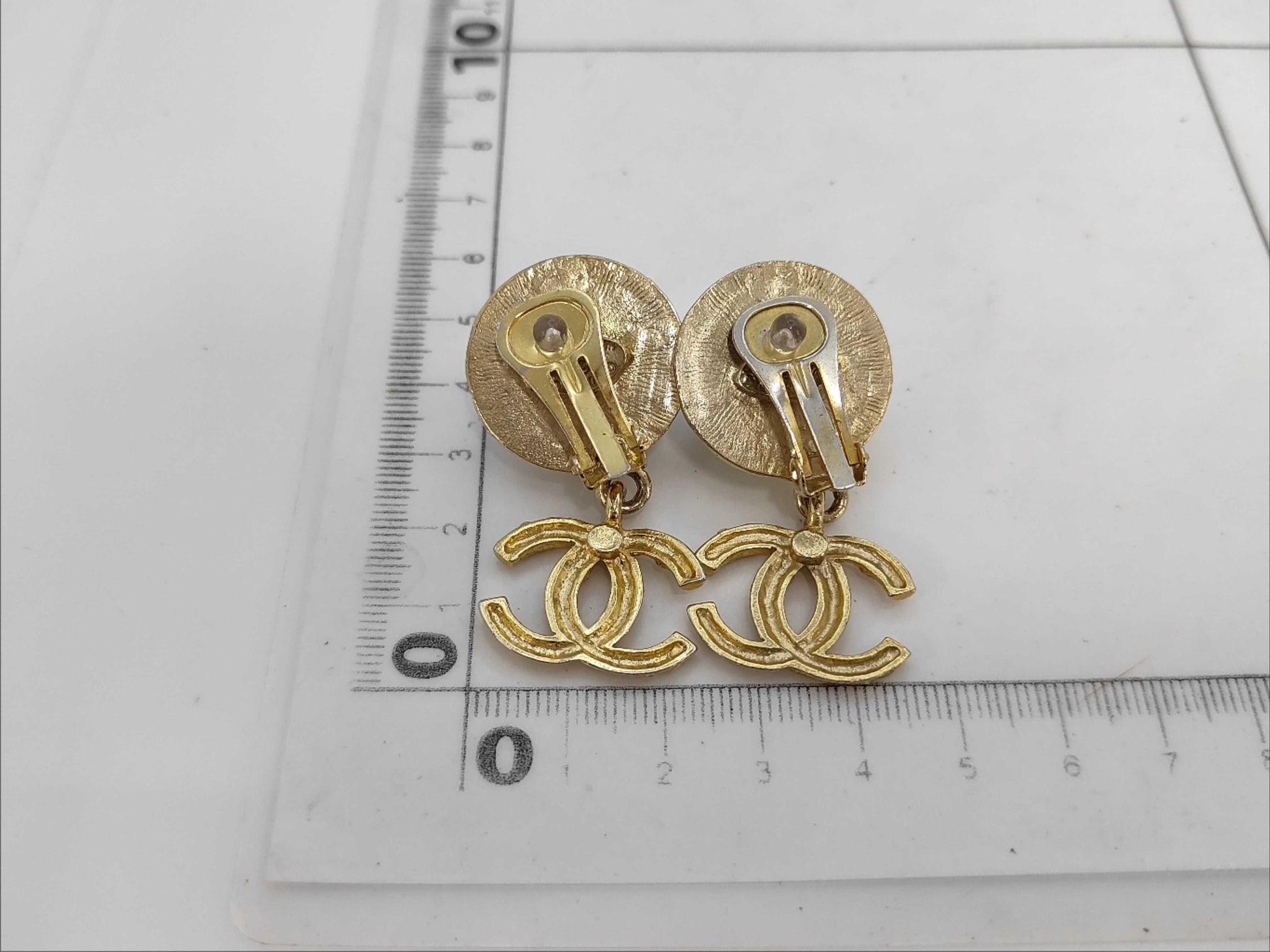 CHANEL Faux Pearl Earrings