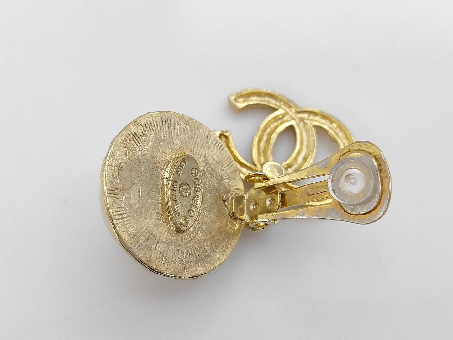 CHANEL Faux Pearl Earrings