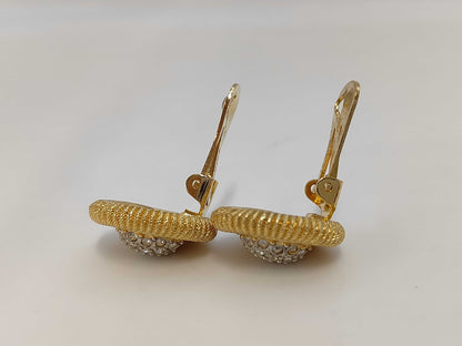 Burberrys Plated Rhinestone Earrings