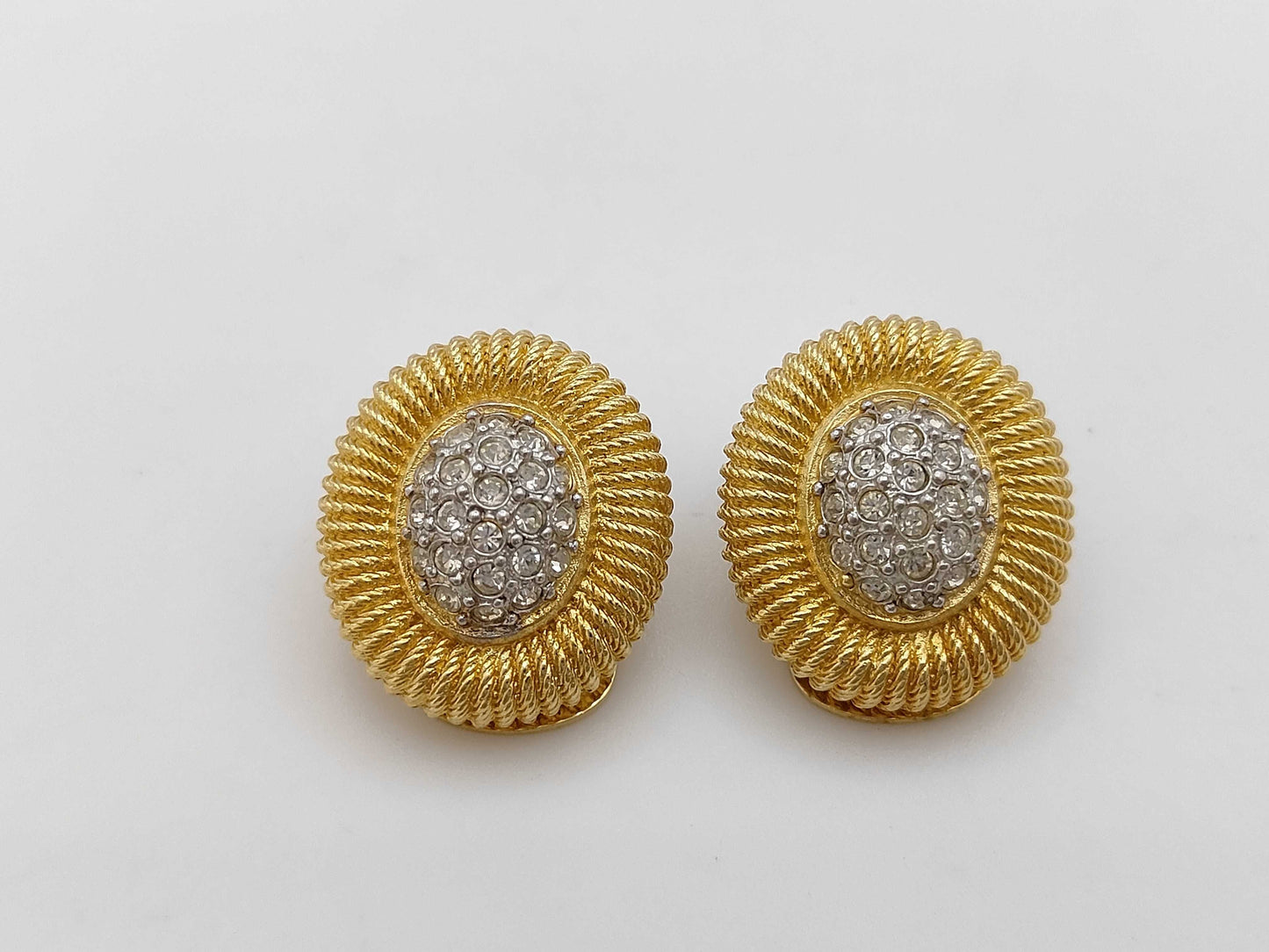 Burberrys Plated Rhinestone Earrings