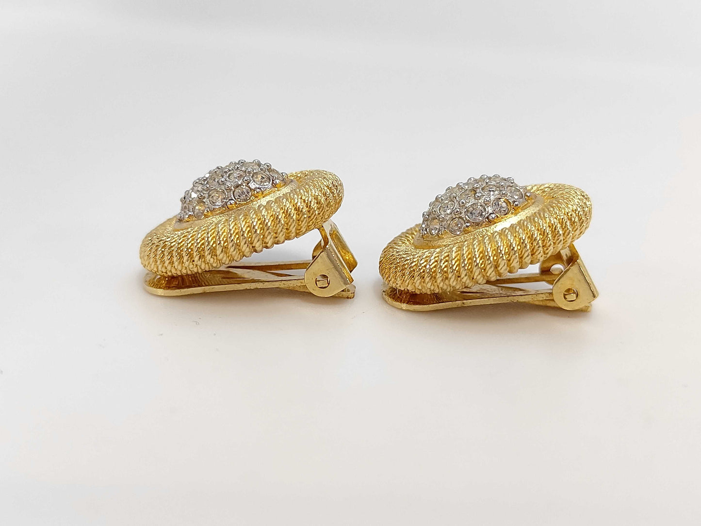 Burberrys Plated Rhinestone Earrings