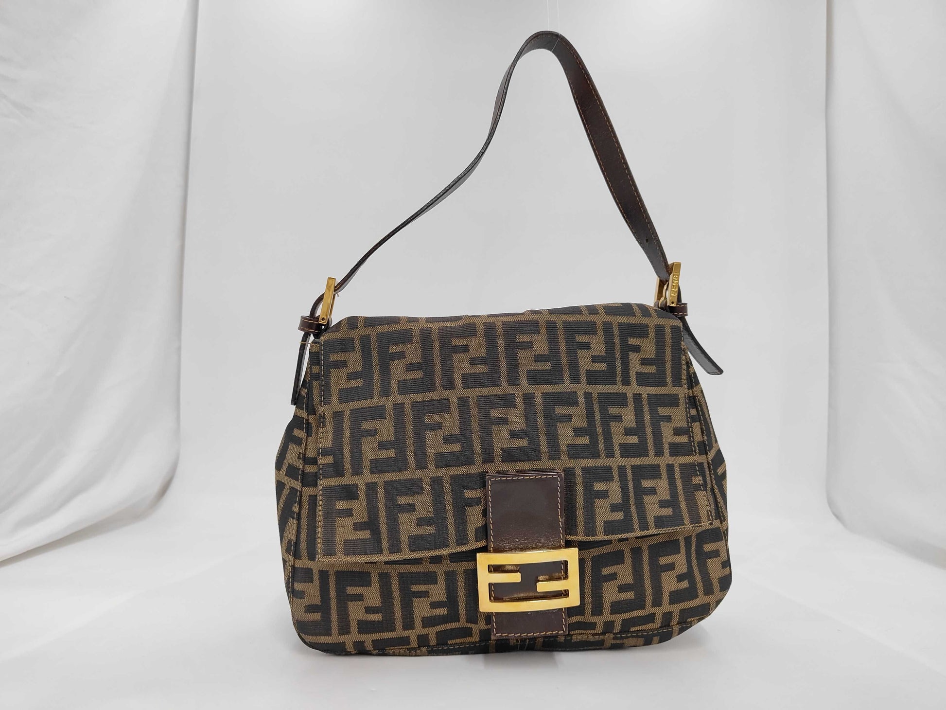 FENDI Mamma Bucket Zucca Pattern Handbag