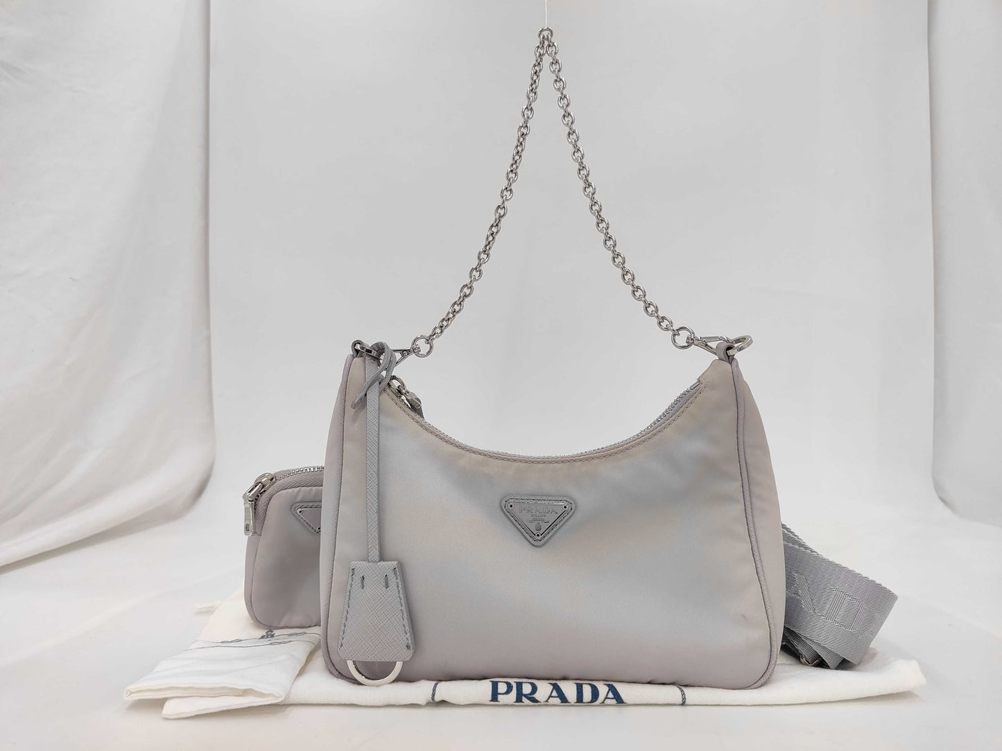 PRADA Prada nylon light purple one-shoulder bag