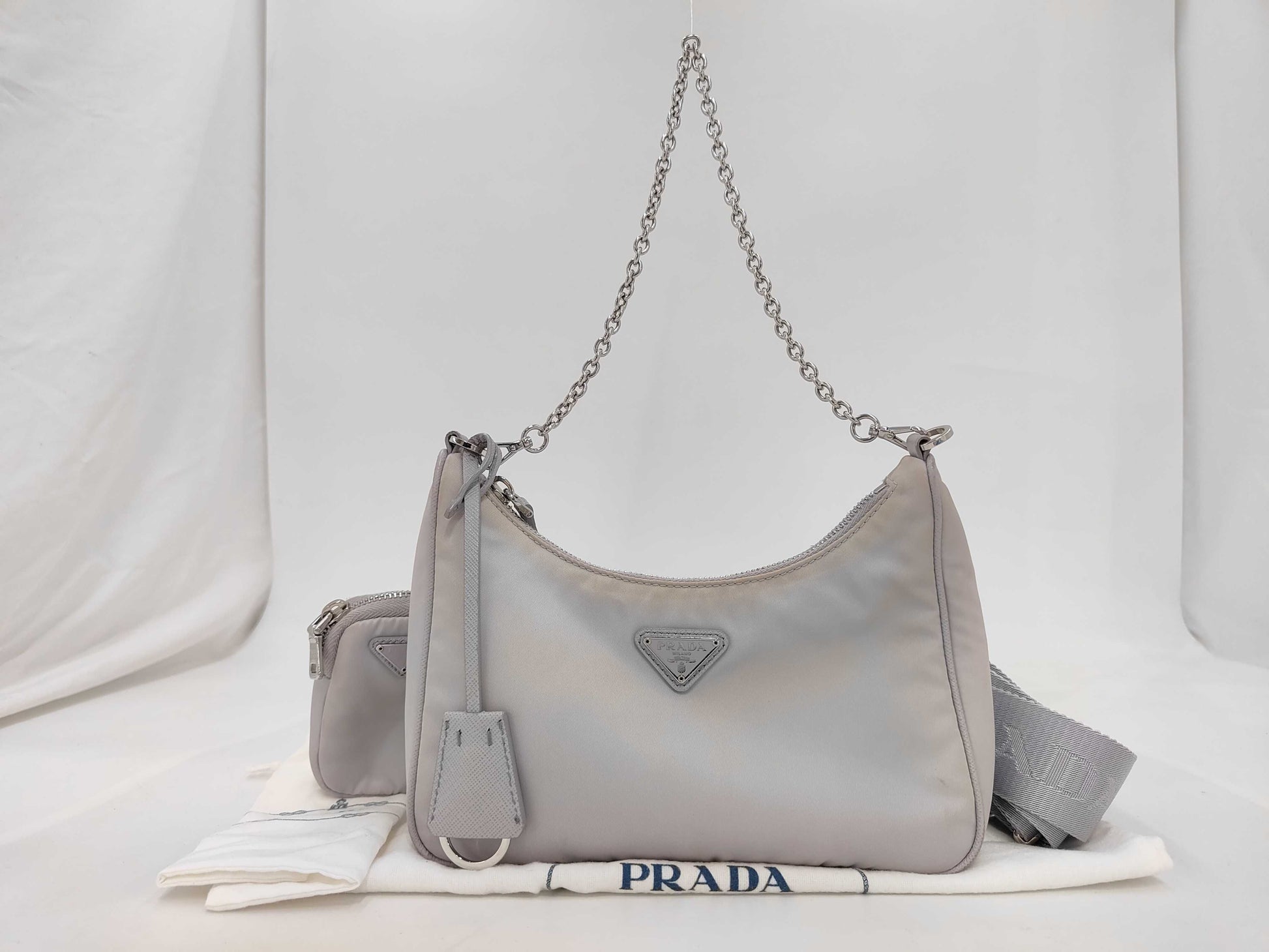 PRADA Prada nylon light purple one-shoulder bag
