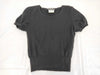 CHANEL CHANEL Cut and Sew T-Shirt P05531V00258 #40 Coco Mark Black Cashmere Top