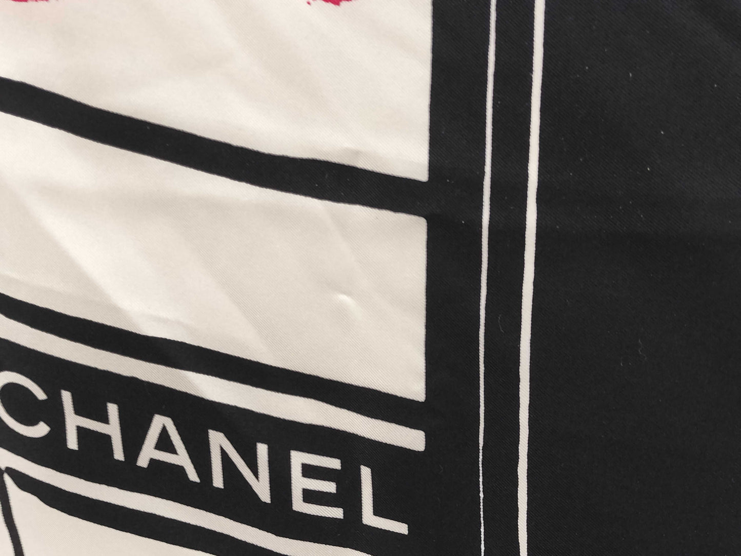 CHANEL CHANEL scarf store entrance Cambon silk logo other accessories