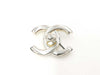 CHANEL CHANEL Brooch Turn Lock Silver 96A Brooch