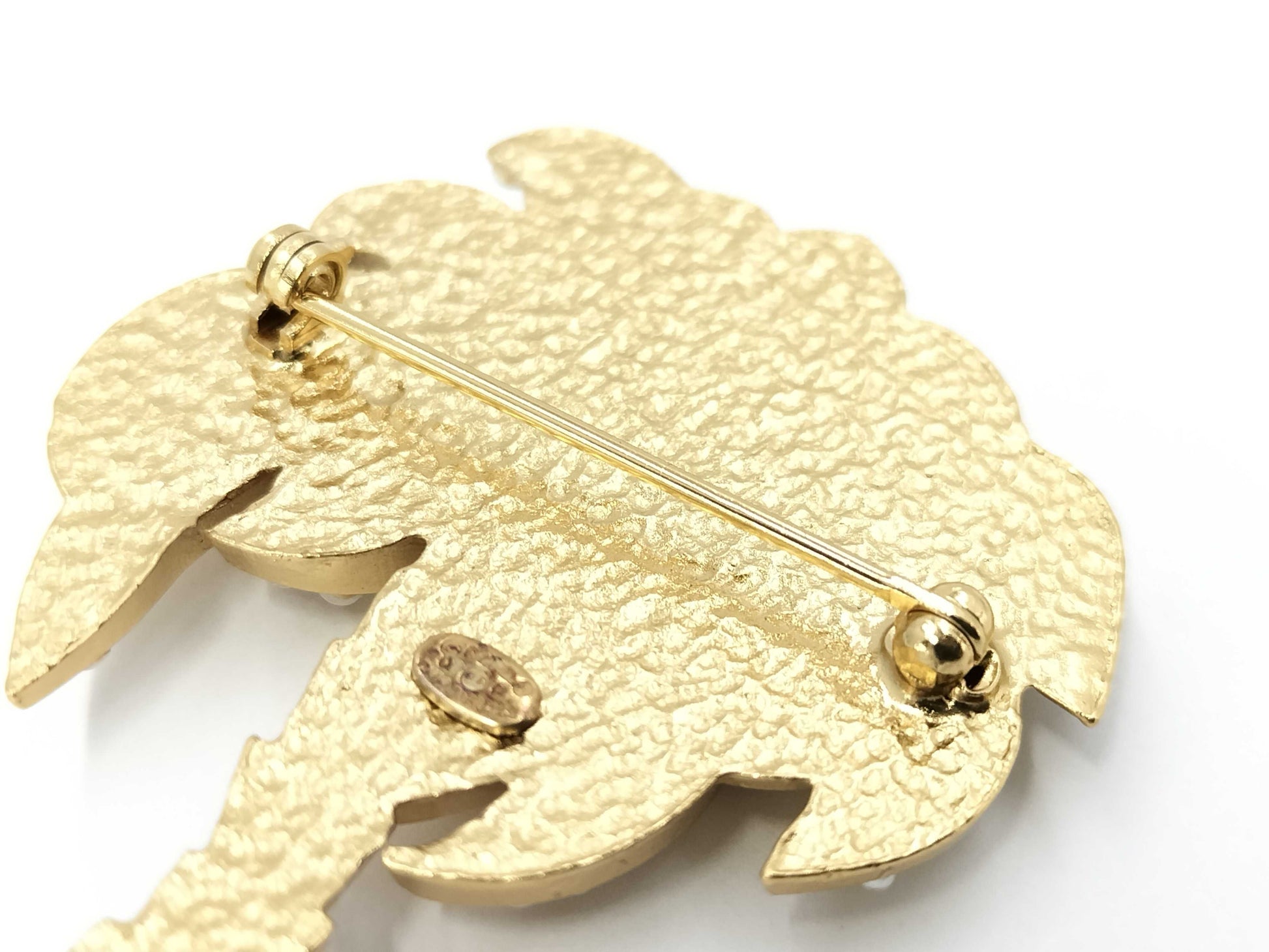 CHANEL CHANEL Brooch Palm Tree Coco Mark Pearl 02P Brooch