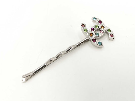 CHANEL CHANEL Hairpin Hair Accessory Coco Mark Stone Multicolor 00T Hair Accessory