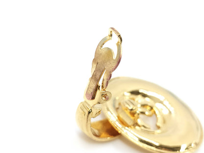 CHANEL CHANEL Earrings Coco Mark Swing Gold 93P Earrings