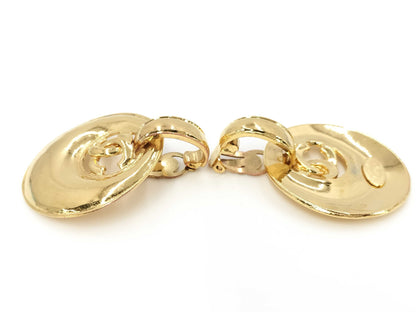 CHANEL CHANEL Earrings Coco Mark Swing Gold 93P Earrings