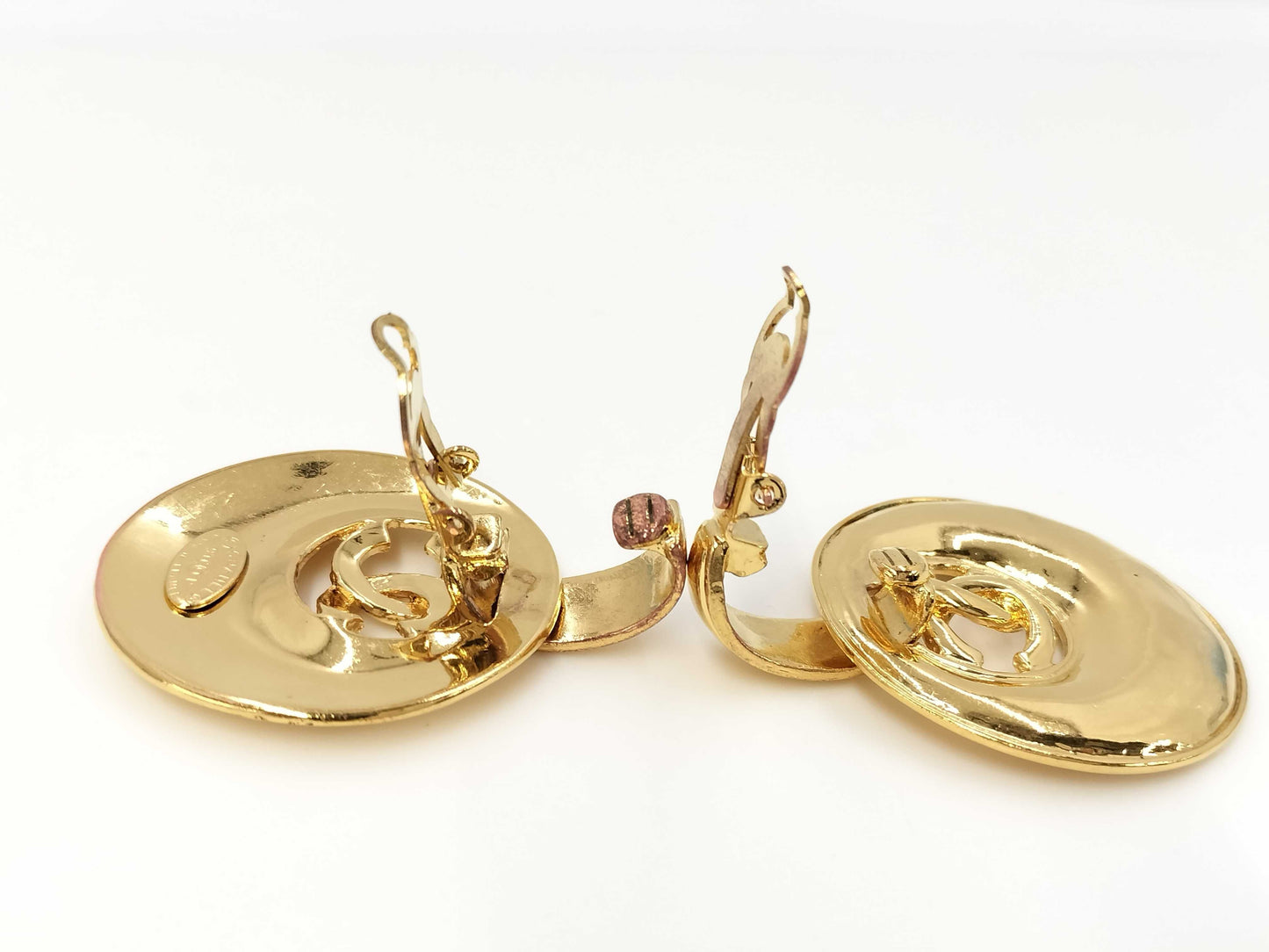 CHANEL CHANEL Earrings Coco Mark Swing Gold 93P Earrings