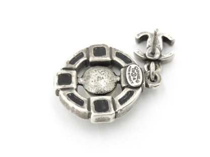 CHANEL CHANEL Earrings Color Stone Pearl Coco Mark Swing 09A Earrings