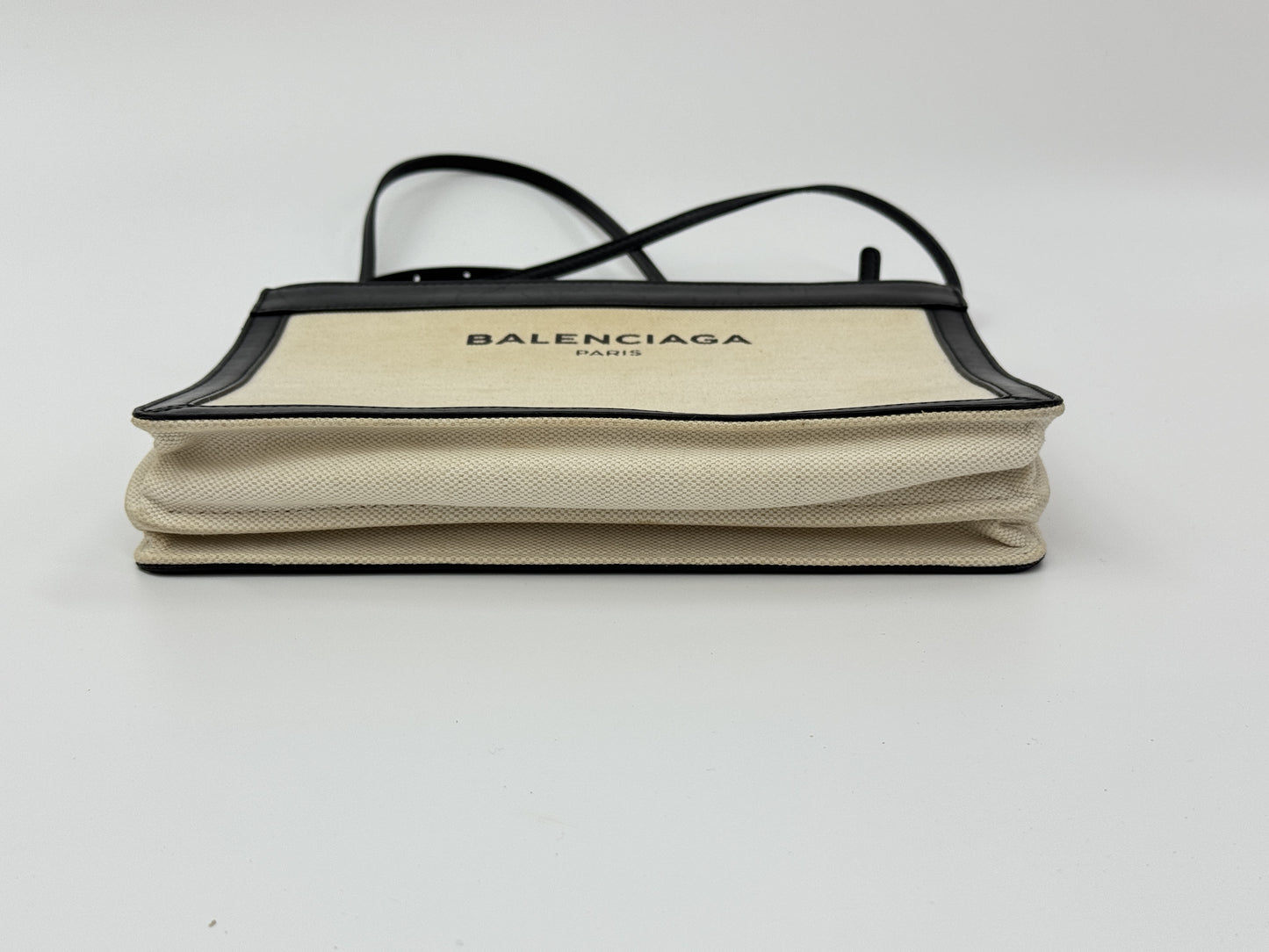 BALENCIAGA Canvas Navy Pochette Shoulder Bag