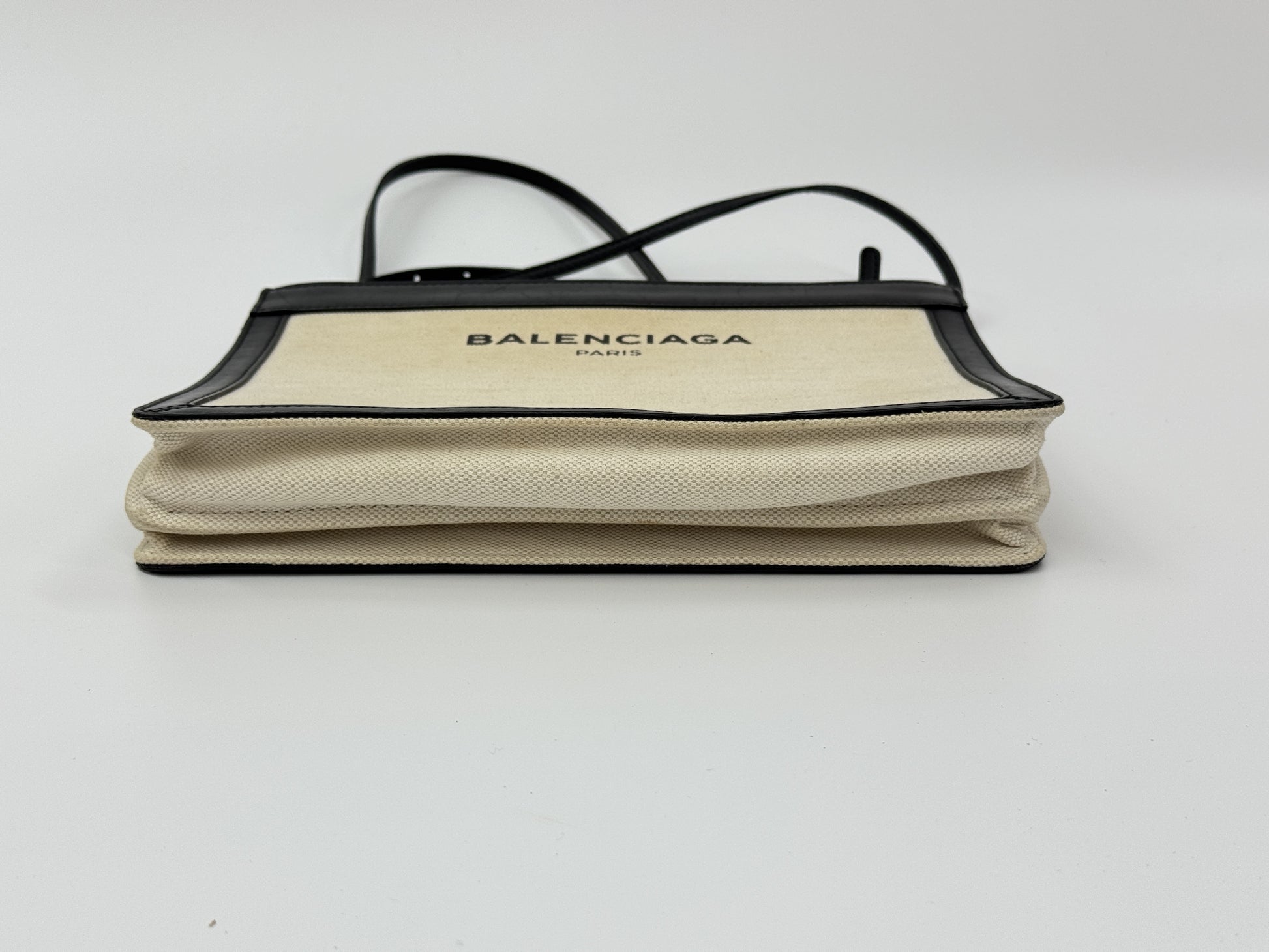 BALENCIAGA Canvas Navy Pochette Shoulder Bag
