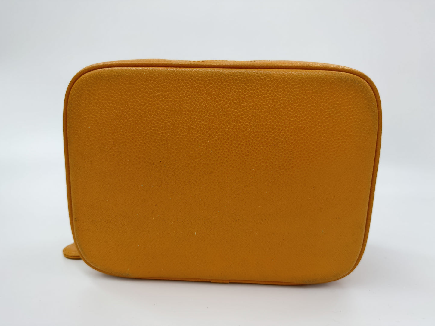 CHANEL Caviar Skin Coco Mark Vanity Handbag Vanity Bag