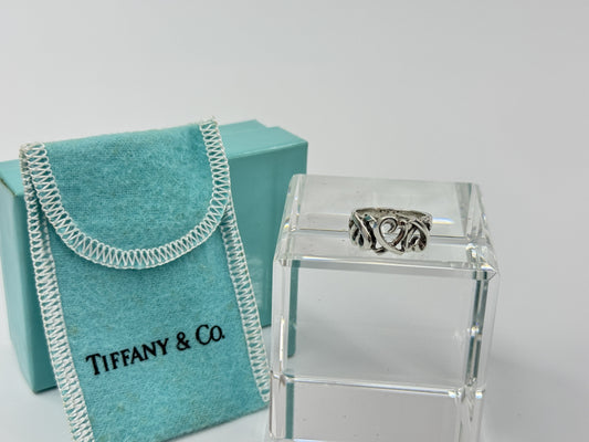 Tiffany & Co. SV925 Loving Heart Ring 4.0g