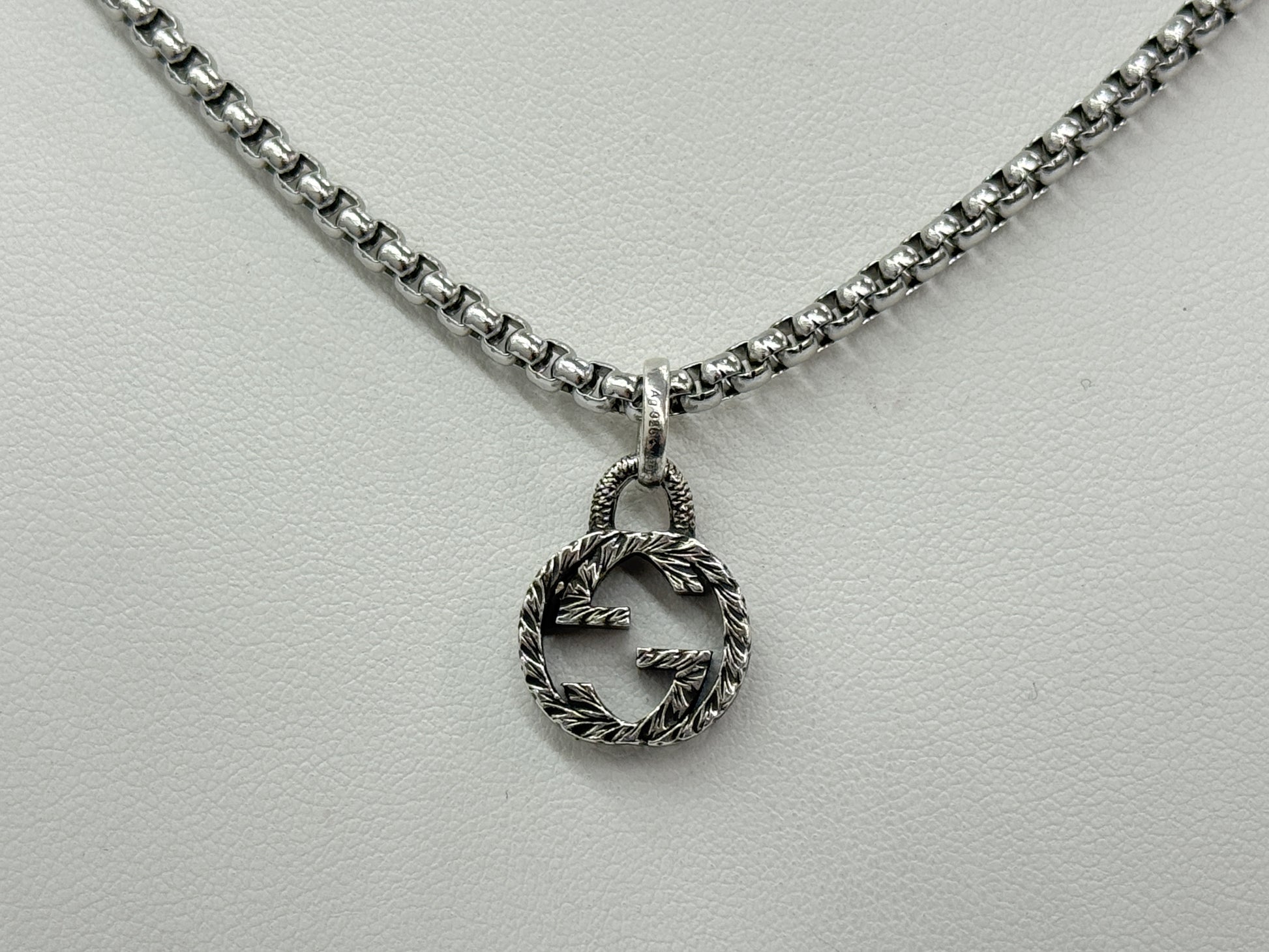GUCCI Interlocking Necklace 925 with 48cm Chain