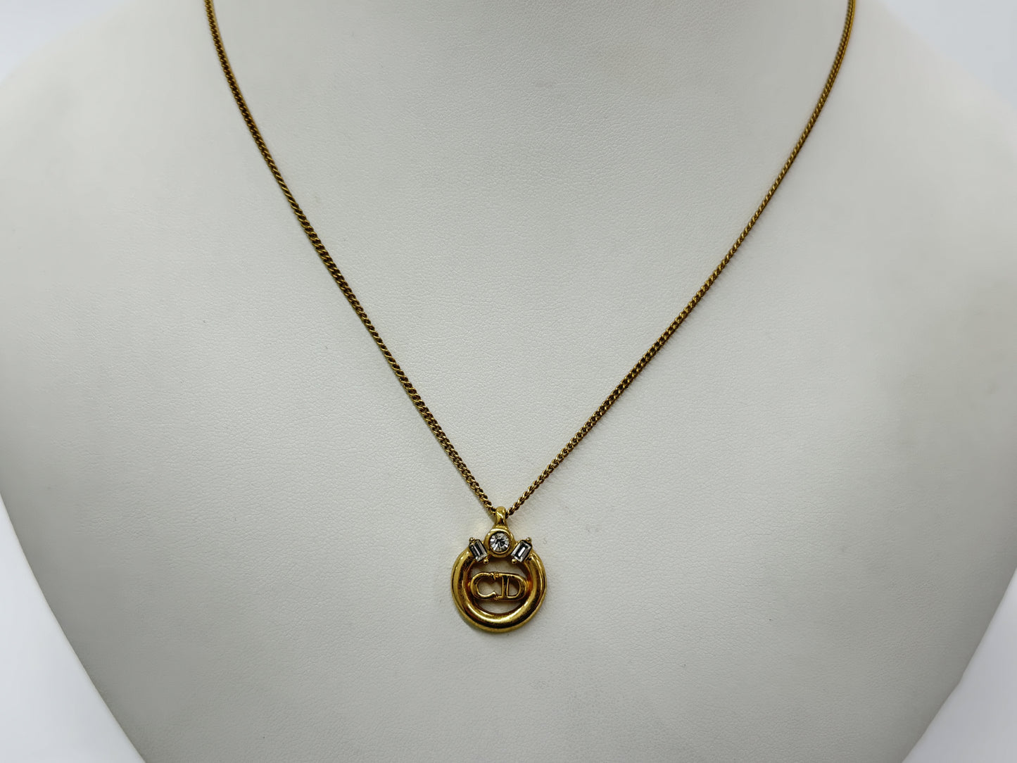 Dior CD Necklace, Chain: Approx. 44cm