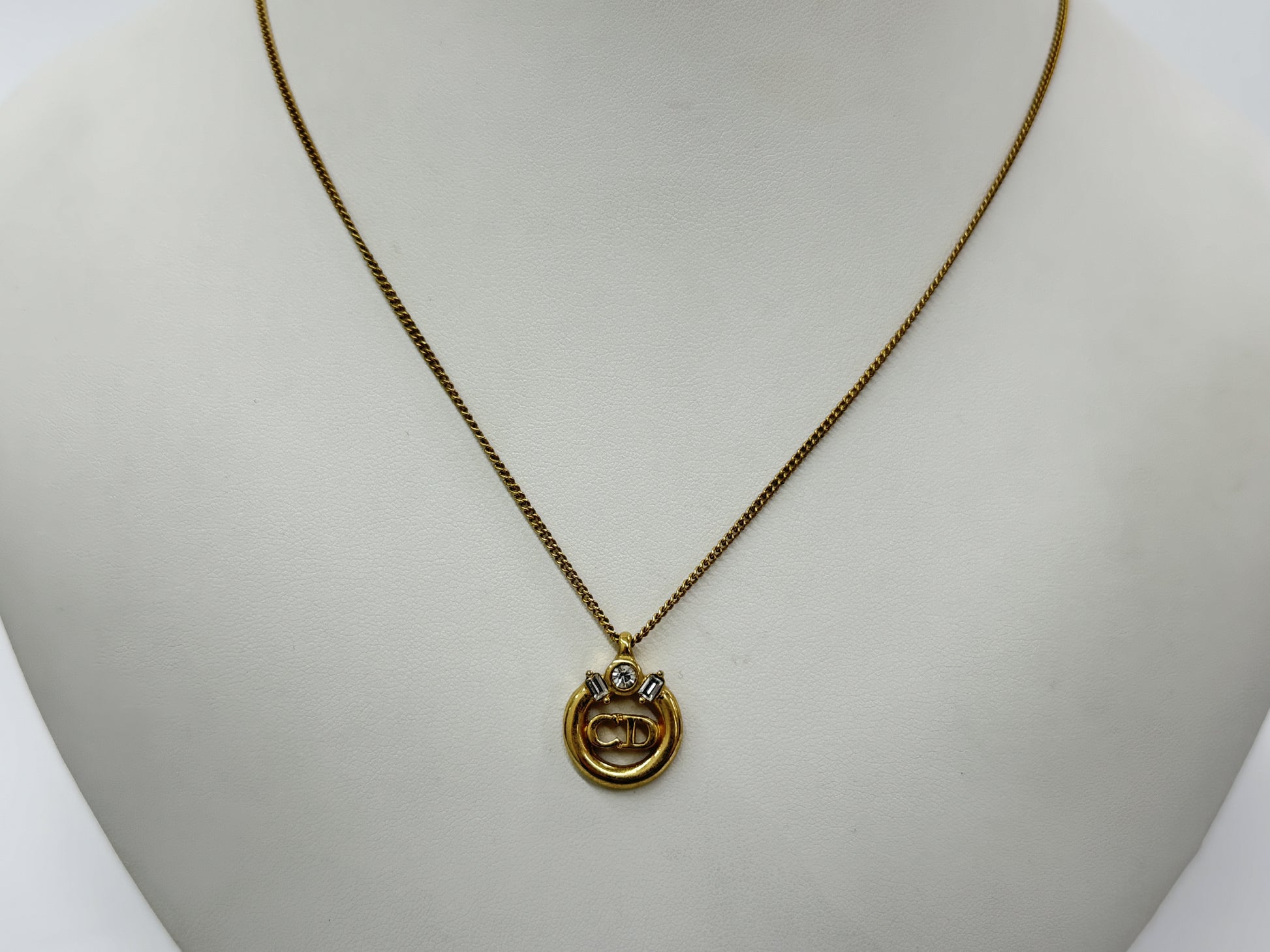Dior CD Necklace, Chain: Approx. 44cm