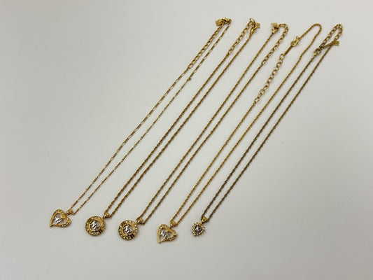 NINA RICCI Gold Pendant 5-Piece Set Accessories Set Accessories Set 