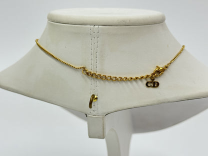 Dior CD Gold Pearl Necklace