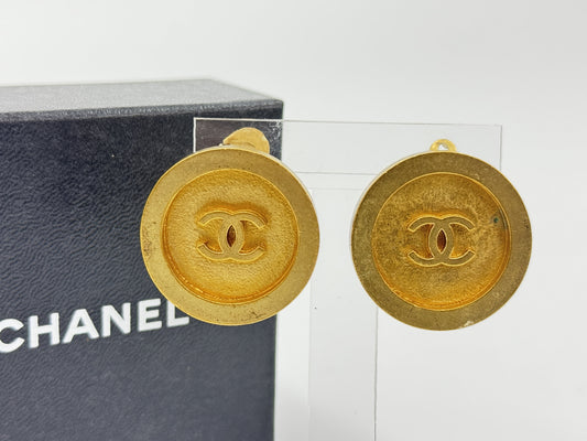 CHANEL Coco Mark Coco Earrings with Rice 94P Earrings