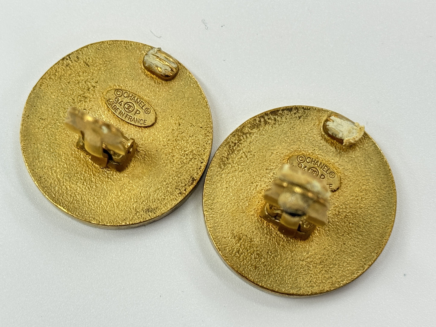 CHANEL Coco Mark Coco Earrings with Rice 94P Earrings