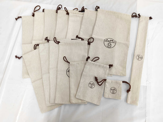 HERMES Herringbone Dust Bags Other Accessories