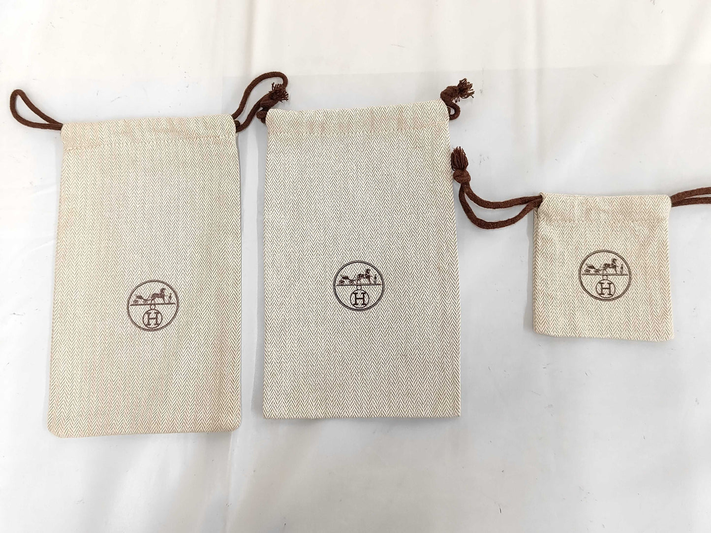 HERMES Herringbone Dust Bags Other Accessories