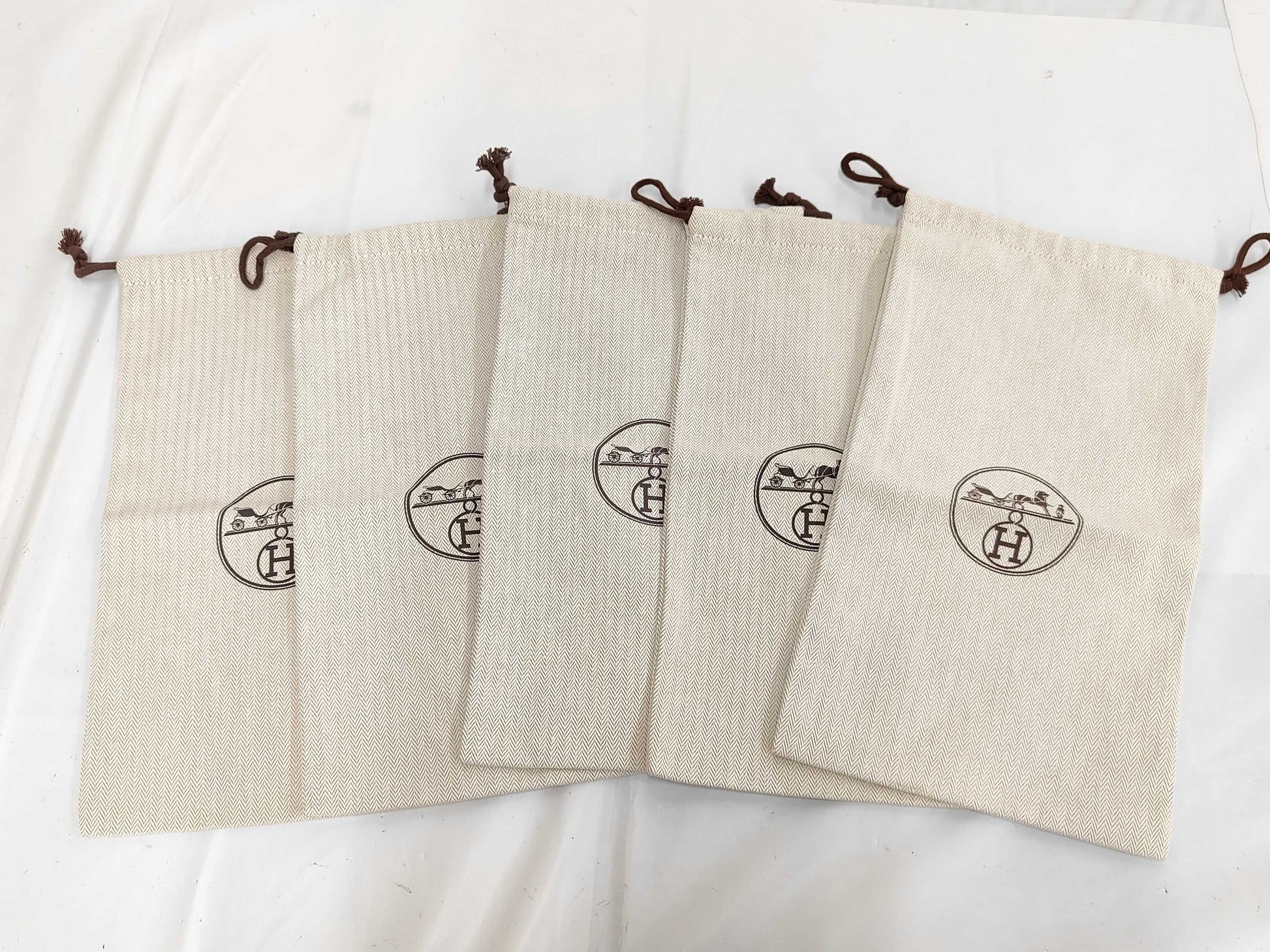 HERMES Herringbone Dust Bags Other Accessories