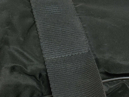 PRADA Nylon Tessuto Triangle Logo Boston Bag