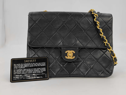 CHANEL Lamb Mini Medium No. 1 Seal Shoulder Bag