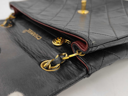 CHANEL Lamb Mini Medium No. 1 Seal Shoulder Bag