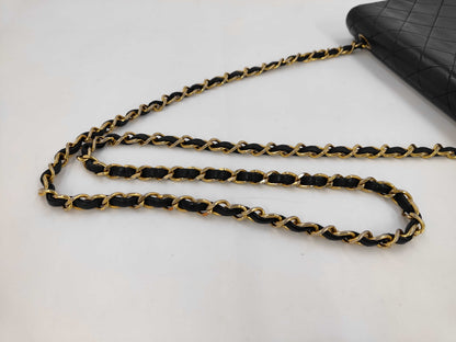 CHANEL Lamb Single Flap No. 1 Seal Shoulder Bag