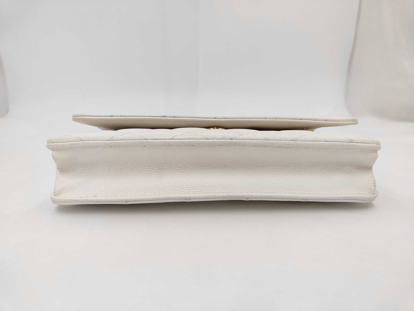 CHANEL Caviar Chain Wallet with IC Plate