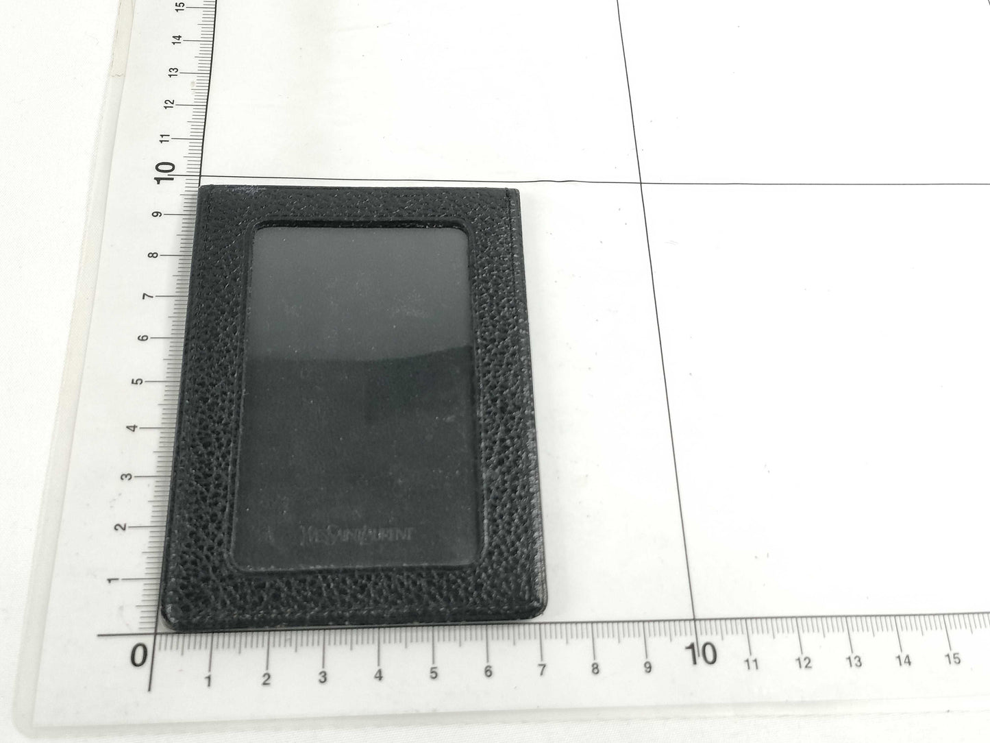 Yves Saint Laurent Leather Card Case, Card Case, Pass Case, Business Card Case