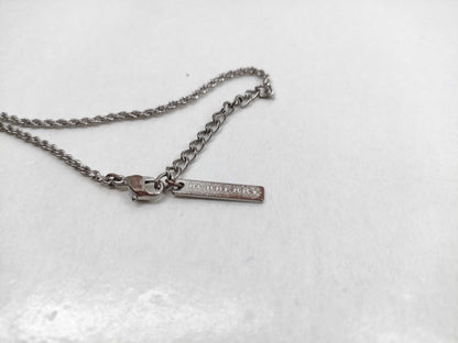 BURBERRY Heart Motif Rhinestone Necklace