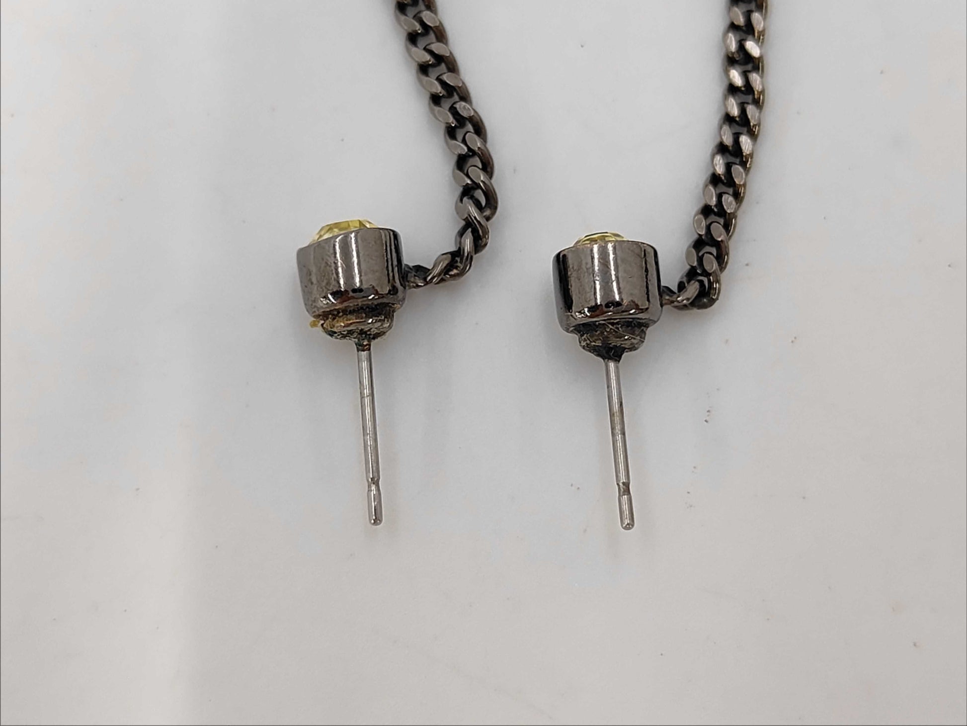 CHANEL Coco Mark Rhinestone Earrings