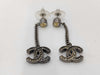 CHANEL Coco Mark Rhinestone Earrings
