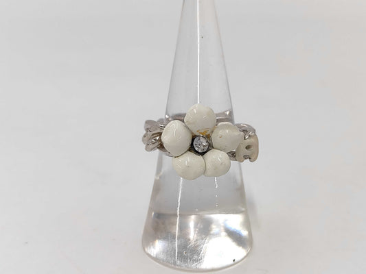 CHANEL Camellia Ring with Rice