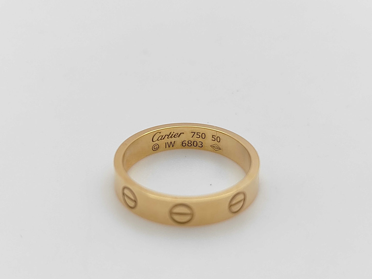 Cartier Mini Love #50 Yellow Gold 750 3.1g Ring 