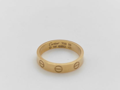 Cartier Mini Love #50 Yellow Gold 750 3.1g Ring 