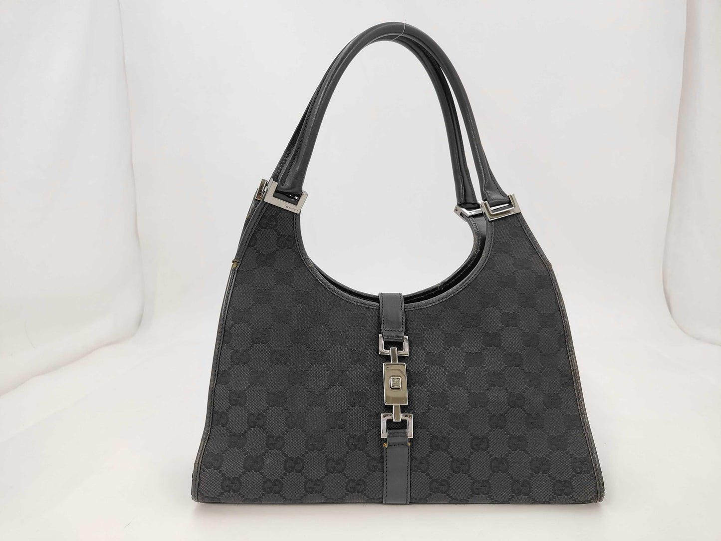 GUCCI Jackie Black Leather 01719 Handbag