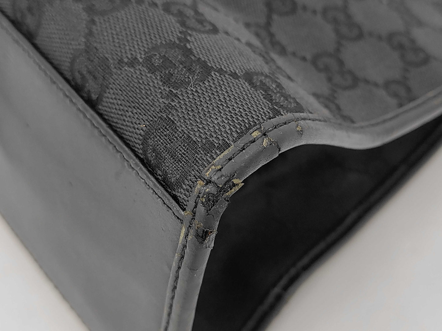 GUCCI Jackie Black Leather 01719 Handbag