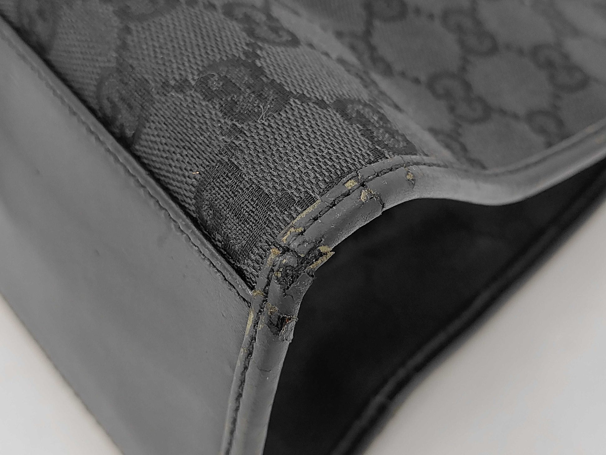 GUCCI Jackie Black Leather 01719 Handbag