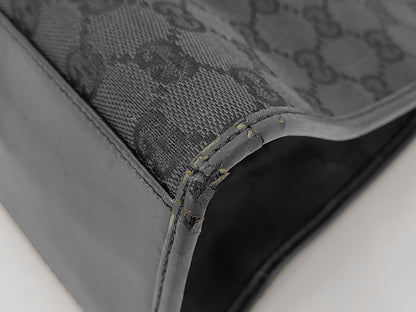 GUCCI Jackie Black Leather 01719 Handbag
